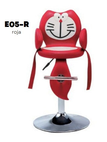 E05-R E05                                            SILLA INFANTIL         GATITO  ROJA